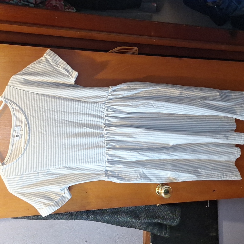 Hazel Blues Striped Dress Size Medium
